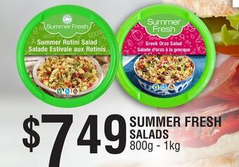 FreshCo Summer fresh salads offer