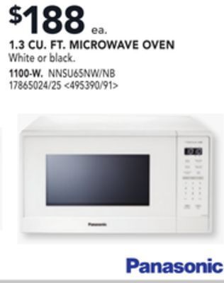 RONA Panasonic 1.3 cu. ft. microwave oven offer