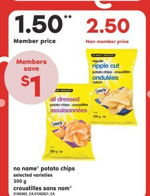Valu-mart Croustilles sans nom, 200 g offer