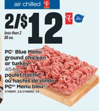 Valu-mart Poulet haché ou hachis de dinde pc menu bleu 454 g offer