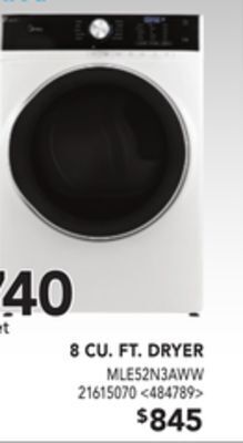 RONA Midea 8 cu.ft. dryer offer