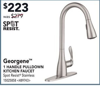 RONA Georgene 1 handle pulldown kitchen faucet offer