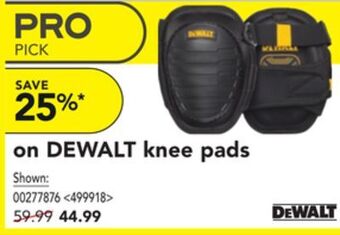 RONA Dewalt knee pads offer