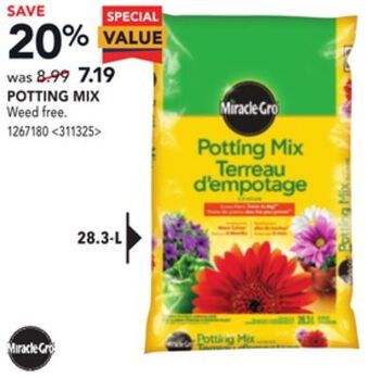 RONA Miracle-gro potting mix offer