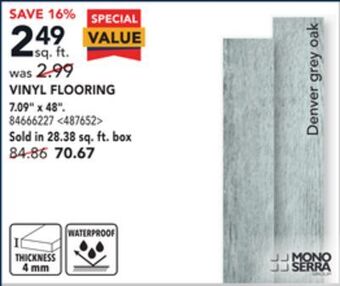 RONA Mono serra vinyl flooring 7.09 x 48 offer