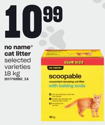 Zehrs Markets No name cat litter, 18 kg offer