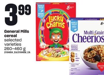 Zehrs Markets General mills cereal, 260-460 g offer