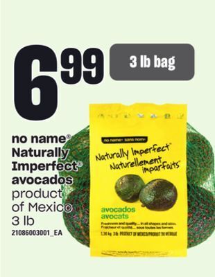 Zehrs Markets No name naturally imperfect avocados, 3 lb offer