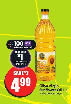 Chalo FreshCo Oliya virgin sunflower oil 1 l offer