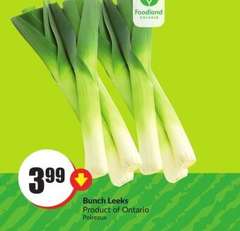 Chalo FreshCo Bunch leeks product of ontario offer