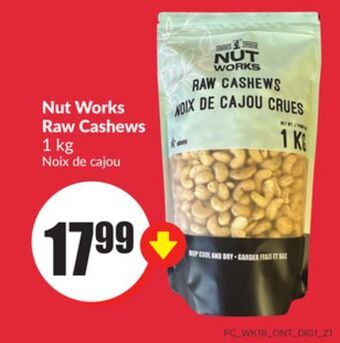 Chalo FreshCo Nut works raw cashews 1 kg offer
