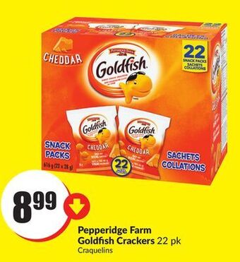 Chalo FreshCo Pepperidge farm goldfish crackers 22 pk offer