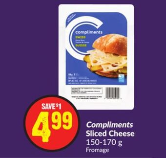 Chalo FreshCo Compliments sliced cheese 150-170 g offer