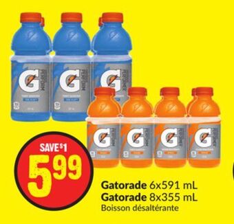 Chalo FreshCo Gatorade 6x591 ml gatorade 8x355 ml offer