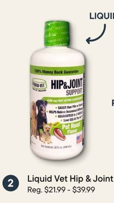 Petvalu Liquid vet hip & joint offer
