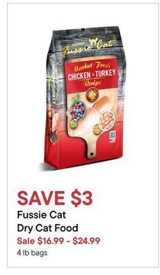 Petvalu Fussie cat dry cat food offer