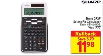 Walmart Sharp 272f scientific calculator offer