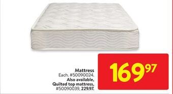 Walmart Mattress offer