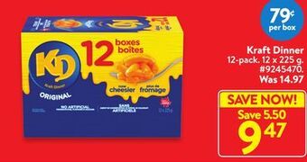 Walmart Kraft dinner offer