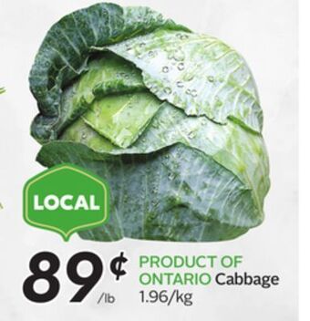 Sobeys Cabbage offer