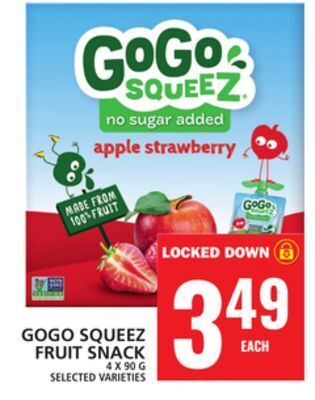 Food Basics Gogo squeez fruit snack offer