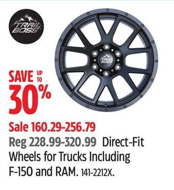 Canadian Tire Trail boss direct-fit wheels for trucks including f-150 and ram offer