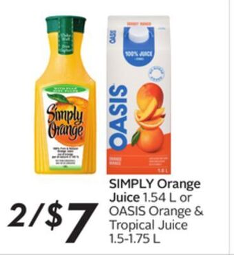Sobeys Orange juice offer