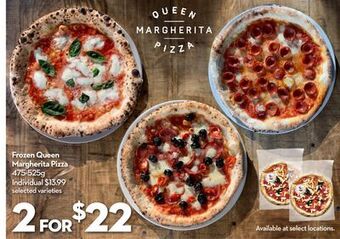 Longo's Frozen queen margherita pizza offer