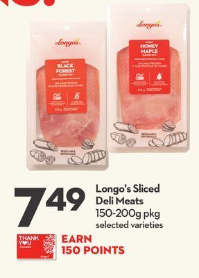 Longo's Longo's sliced deli meats offer