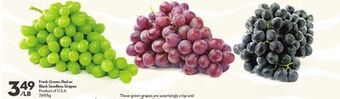 Longo's Fresh green, red or black seedless grapes offer