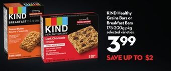 Longo's Kind healthy grains bars or breakfast bars offer