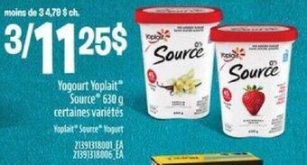 Provigo Yogourt Yoplait Source 630 g offer