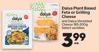 Calgary Co-op Daiya Plant Based Feta or Grilling Cheese 185 - 200 g offer