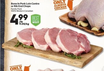Calgary Co-op Bone In Pork Loin Centre or Rib End Chops offer