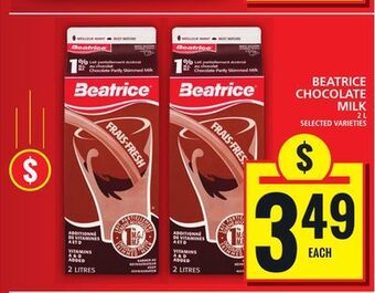 Food Basics Beatrice chocolate milk offer