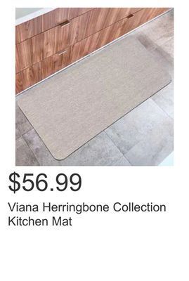 Costco Viana herringbone collection kitchen mat offer