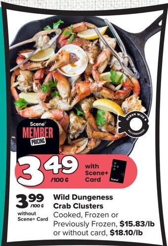 Thrifty Foods Wild Dungeness Crab Clusters offer