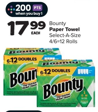 Thrifty Foods Bounty Paper Towel offer