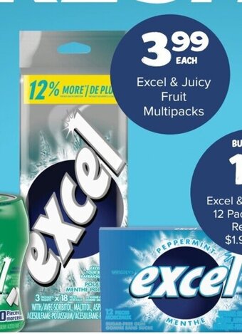 Thrifty Foods Excel & Juicy Fruit offer