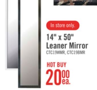 The Brick 14 x 50 leaner mirror offer