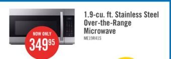 The Brick Samsung 1.9 cu. ft. over-the-range microwave - me19r7041fs/ac offer