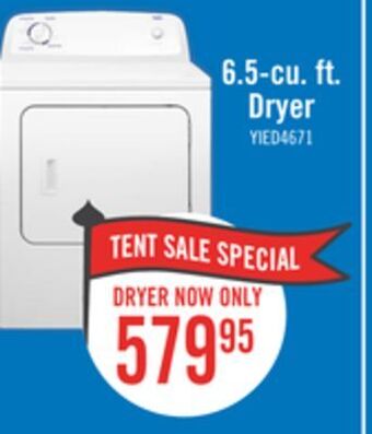 The Brick Inglis 6.5 cu. ft. electric dryer with automatic drying control yied4671ew offer