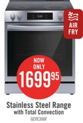 The Brick Frigidaire gallery 6.2 cu. ft. electric range with total convection - gcfe306cbf offer