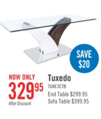 The Brick Tuxedo coffee table offer