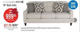 The Brick Kylie linen-look fabric sofa - zeus pearl offer
