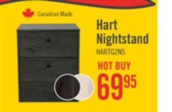 The Brick Hart nightstand - grey offer