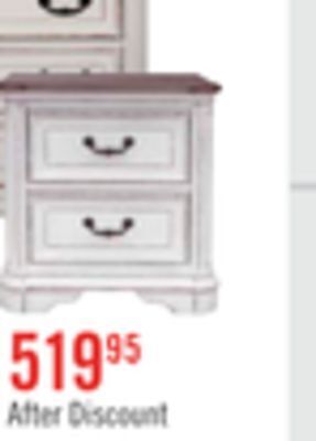 The Brick Grace nightstand with usb port - antique white offer