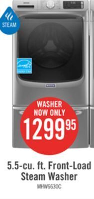 The Brick Maytag 5.5 cu. ft. front-load washer with extra power mhw6630hc offer