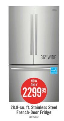The Brick Frigidaire gallery 28.8 cu. ft. french-door refrigerator - grfn2853af offer