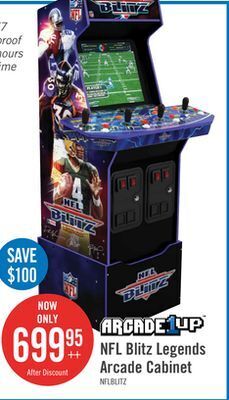 The Brick Arcade1up nfl blitz legends arcade cabinet with riser offer